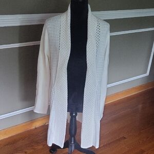 NAPA VALLEY Elegant Cream Women's Sweater Size Medium